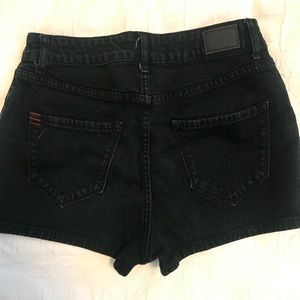 BDG Black Denim High Waisted Shorts
